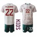 Billige Mexico Hirving Lozano #22 Børnetøj Udebanetrøje til baby VM 2022 Kortærmet (+ korte bukser)